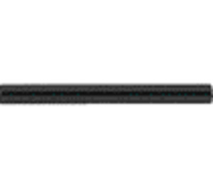 Tubo alargo horizontal sifón 1 1/4" Negro